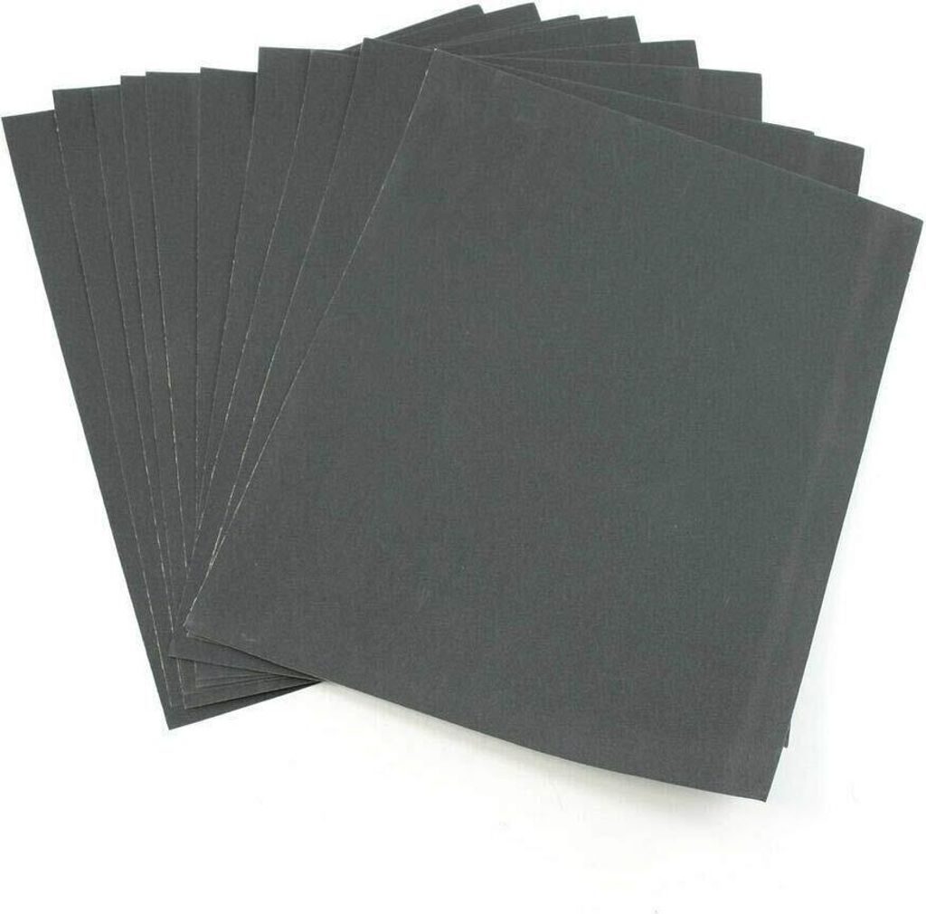 Nassschleifpapier 230x280mm Wasserfest Handschleifpapier Nasschleifpapier Korn 80 5 Stück