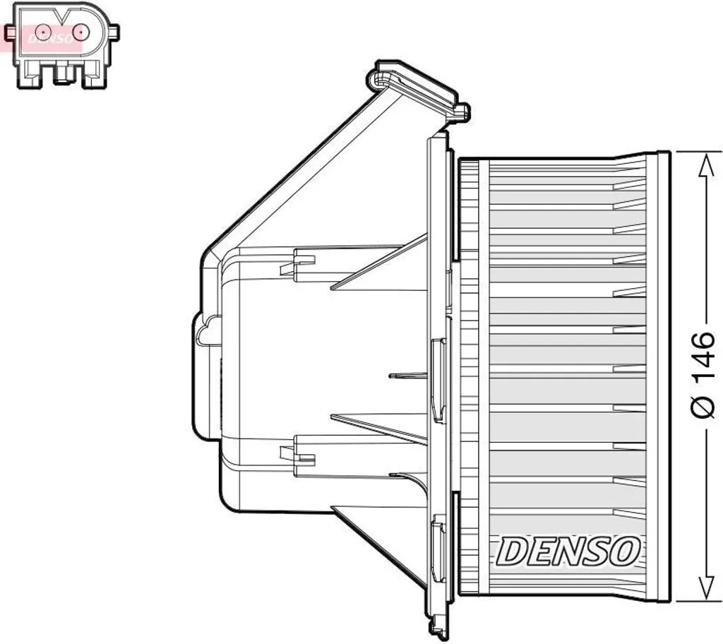 Ventilateur d'habitacle Sprinter W906 et Crafter - Pulseur d'air DEA17032