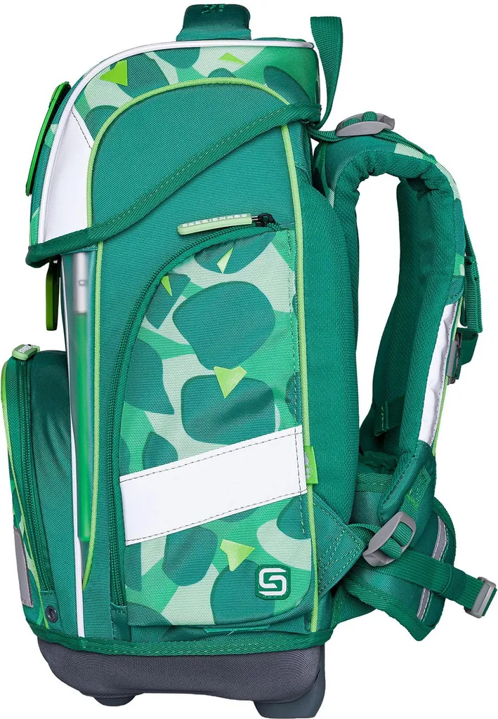 Sac d'école Dino Dance vert 9 pièces - Set complet robuste et léger - 4