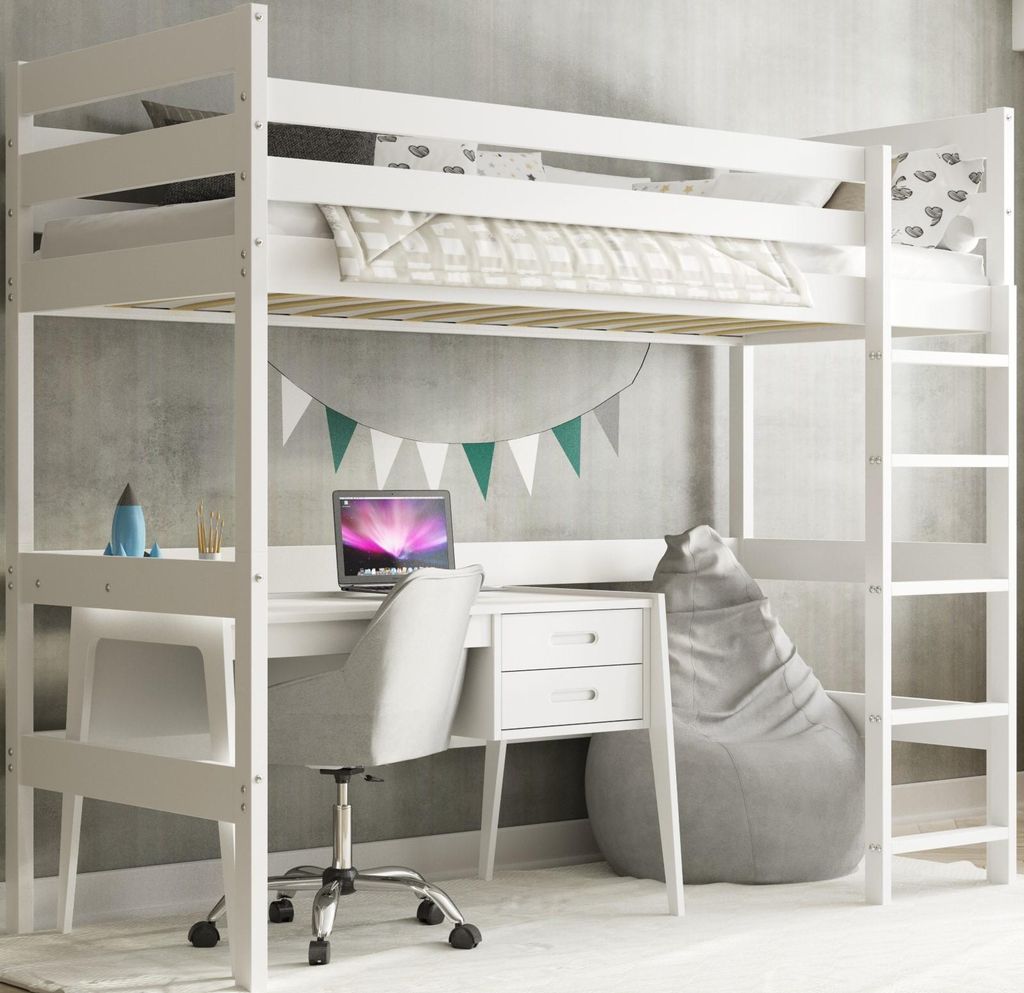 Interbeds Hochbett Holzbett Kinderbett 200x90cm mit Produktbild 