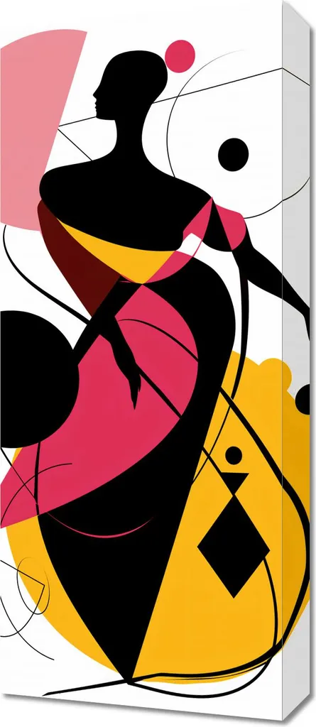 Quadro Astratto Silhouette di Grazia 30x70 | Arte Moderna Parete