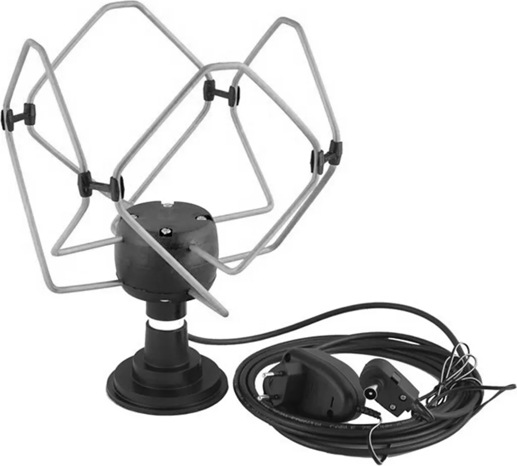 Antenne TV omnidirectionnelle compacte KORONA avec amplificateur intégré
