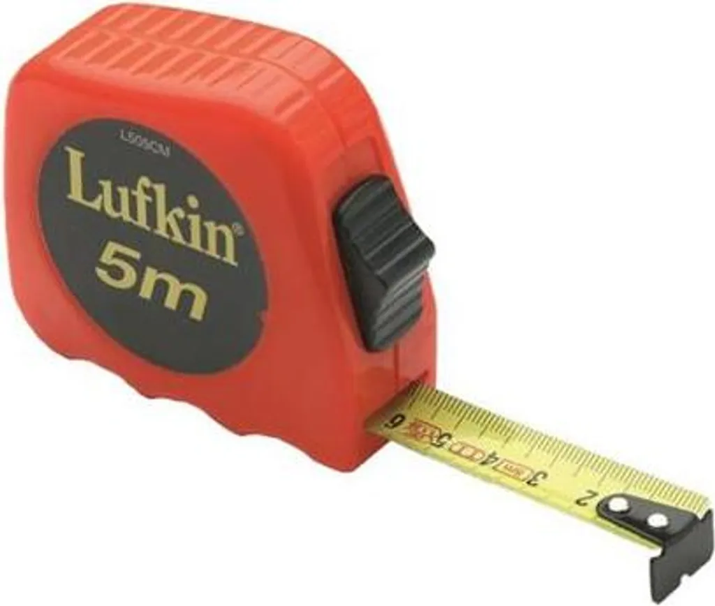Mètre ruban Lufkin L505CM 5m x 19mm avec Boîtier Robuste et Anti-Choc