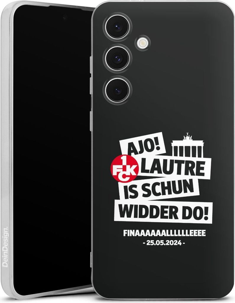 DeinDesign Handyhülle für Samsung Galaxy S24 FE 5G Silikon Hülle Case Smartphone Schutzhülle 1. FC Kaiserslautern 1. FCK Pokal Finale 2024