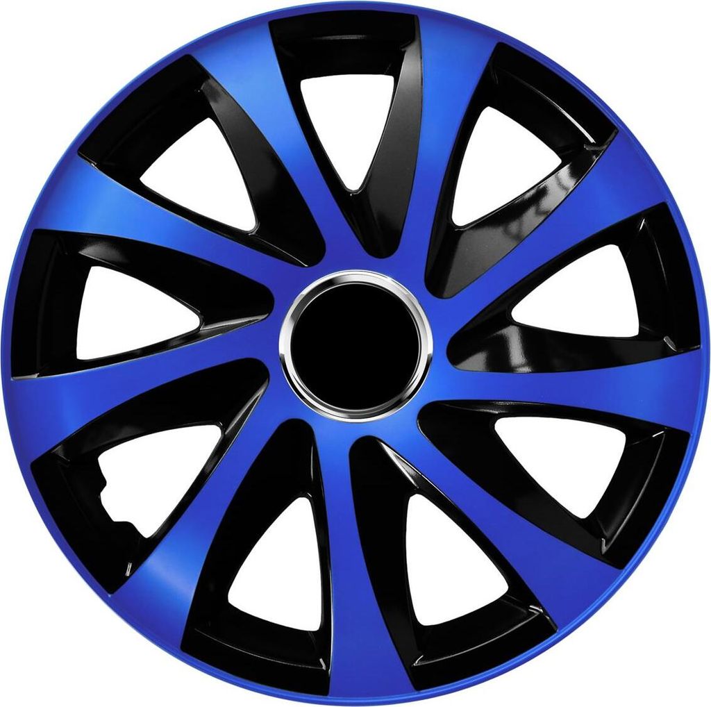 NRM Radkappen DRIFT Extra, Blau/Schwarz 13" Zoll. (4 x Produktbild 