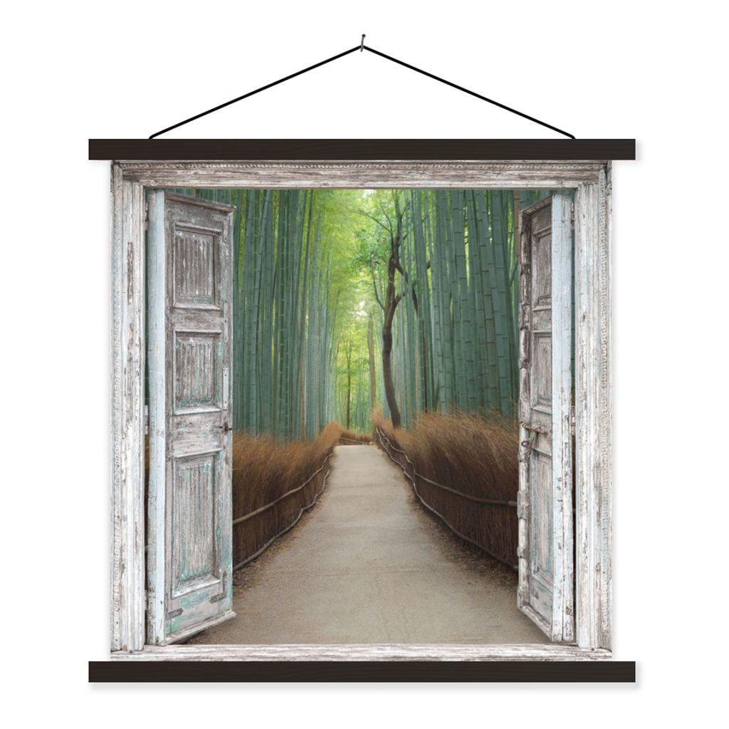 MuchoWow® Textilposter Bambus - Japan - Aussicht - Wald Produktbild 