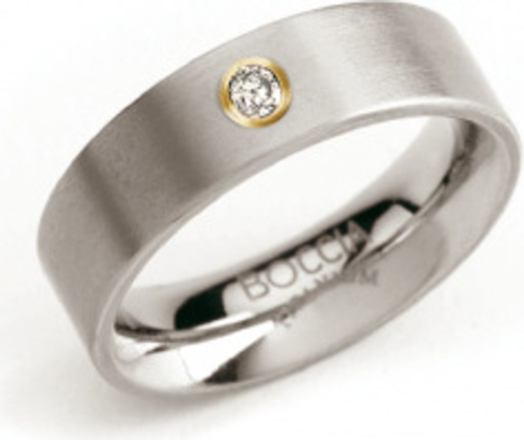 Boccia Damen Ring 0101-2456 Titan Diamant Größe 56
