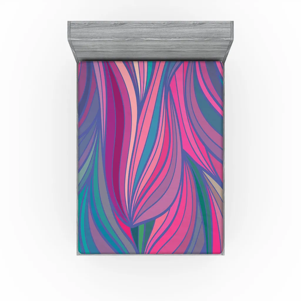ABAKUHAUS Tradizionale Lenzuolo con Angoli, Polacco Flora, Comodo e Morbido Tessuto Decorativo da Letto Tasca Elastica a Tutto Tondo, 140 cm x 200 cm, Multicolore
