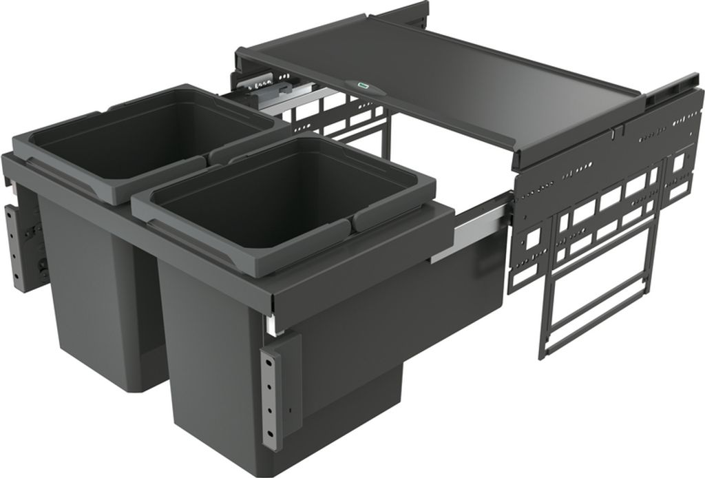 Abfallsorter Cox Base 360 K/600-2 anthrazit ohne Biodeckel Produktbild 