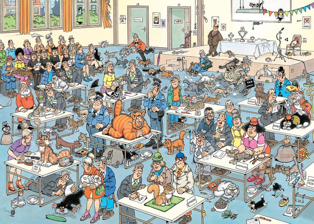 Jan van Haasteren - Die Katzenshow (1000 Teile), 1000 Produktbild 