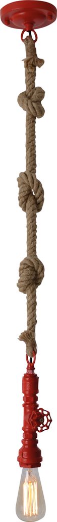 Näve - Pendelleuchte Retro mit Vintage Seil, Hemp, 0; 0114921-1