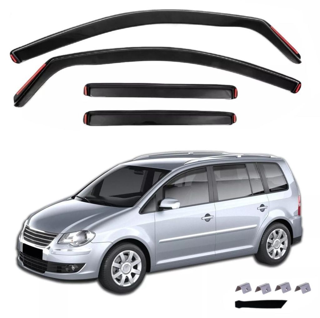 Satz aus 4 Windabweisern für VW TOURAN 5D 2003 - 2015 Produktbild 