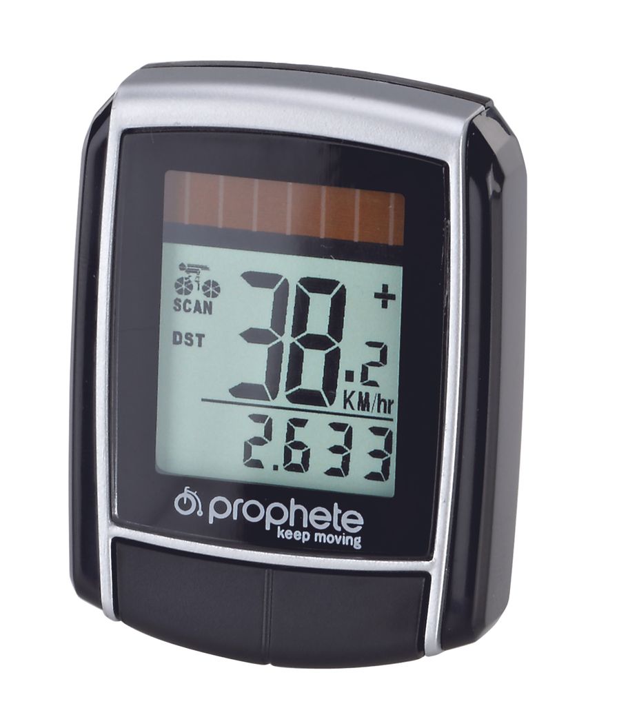 Prophete 512 Solar-Funk-Fahrrad-Computer, 13 Funktionen Produktbild 
