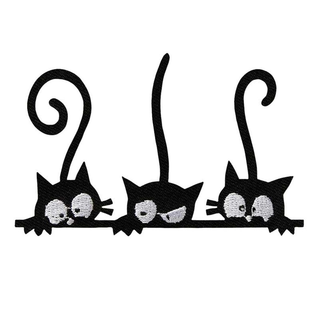 Tre gatti - Toppe, decalcomanie da stirare, applicazioni, Immagine del prodotto 