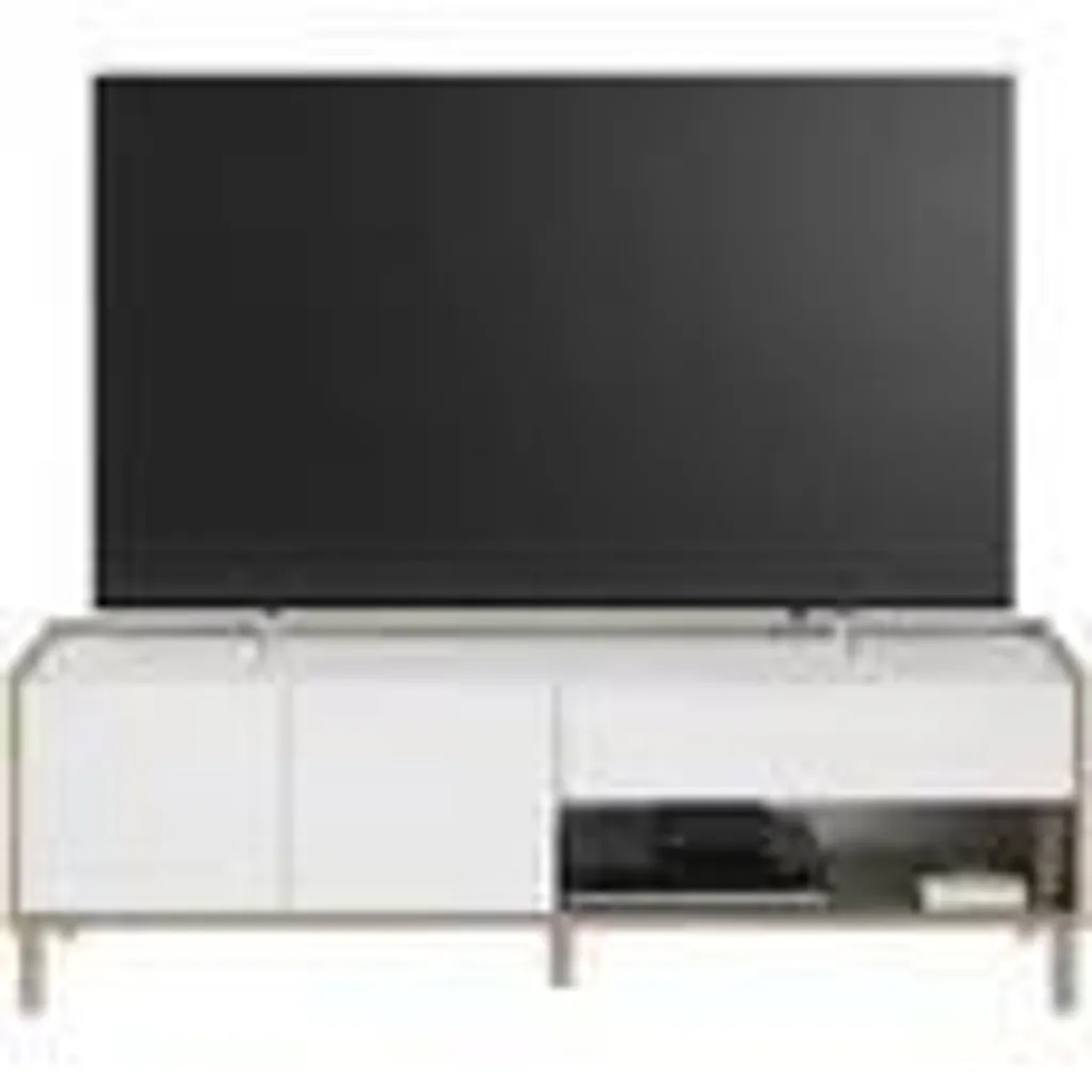 Salon MORPHOS Blanc et Chêne avec Table Basse Relevable Multifonction - 3