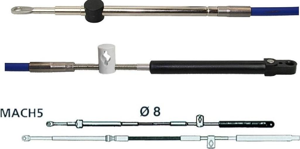 Ultraflex Mach5 Schaltzug 21FT für Motoren Ultraflex 40276W