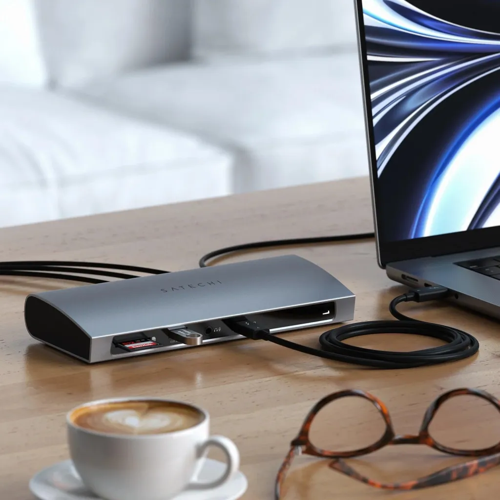 Dock Satechi Thunderbolt 4 EU avec Double Affichage 4K et Charge Rapide - 5