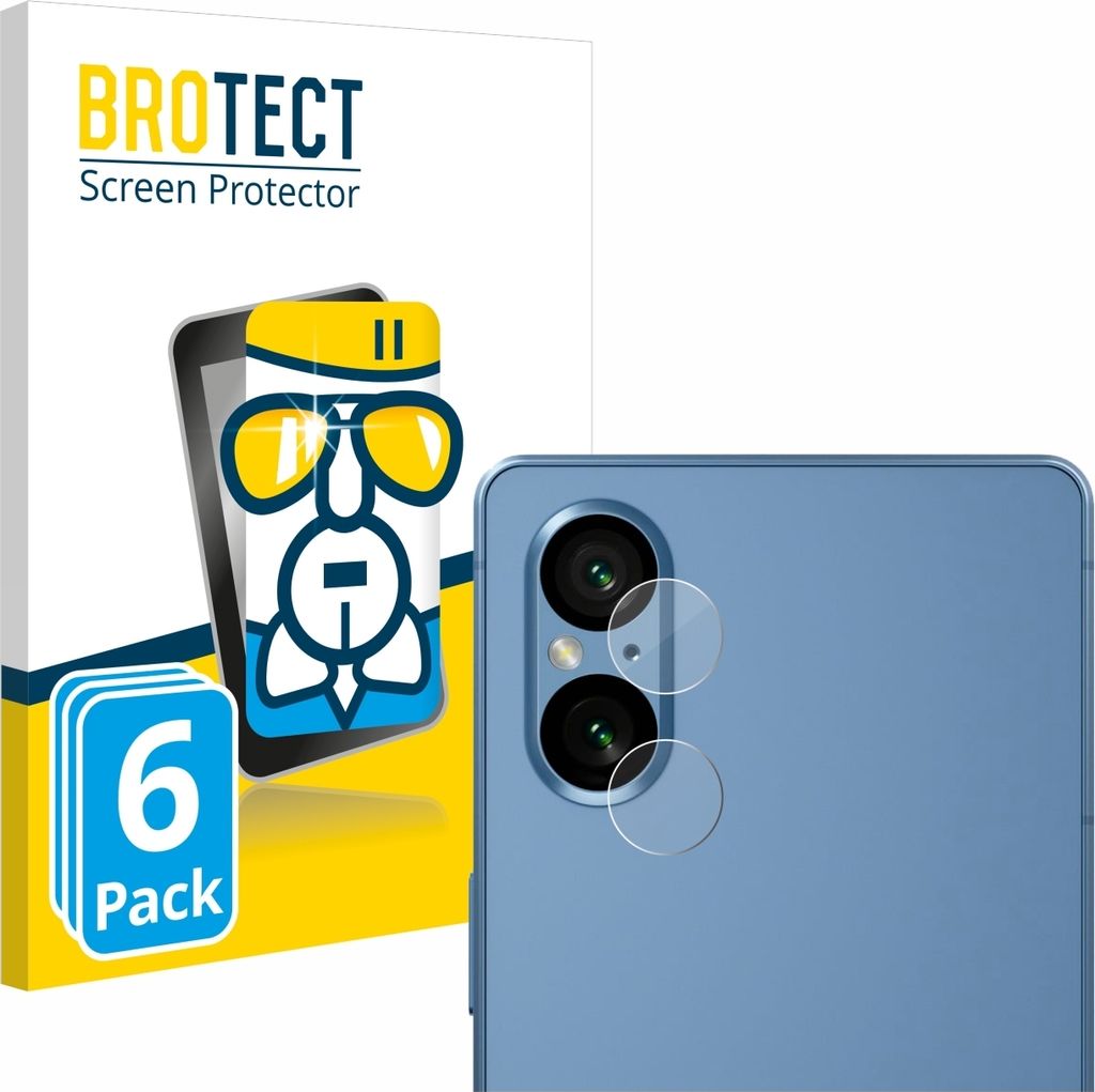 6x BROTECT Schutzglas für Sony Xperia 5 V (NUR Produktbild 