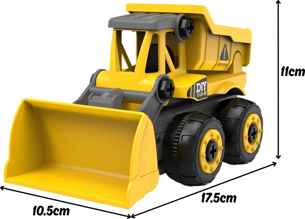 Voiture de chantier télécommandée WOOPIE DIY avec perceuse enfant - 4