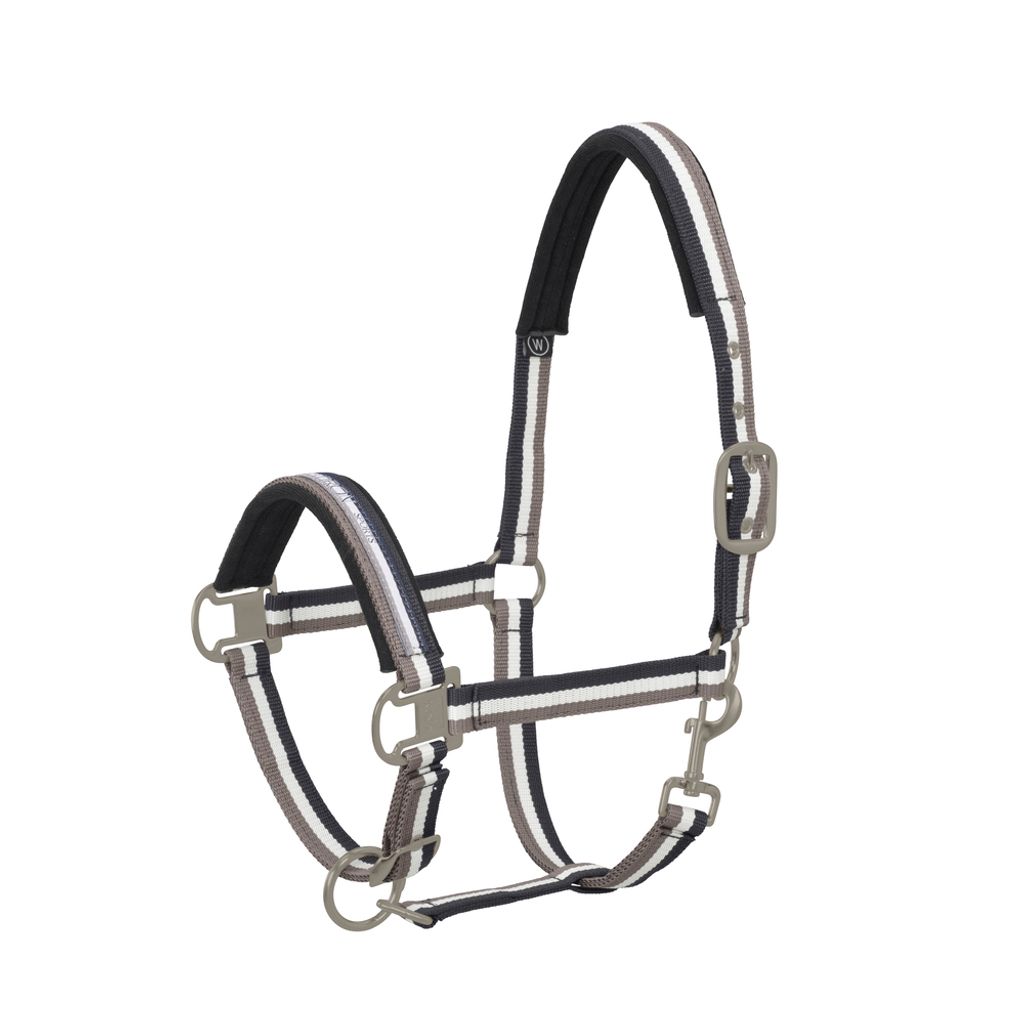 Eskadron Halfter mit Dornschnalle STRIPED " Classic Sports FS21 " Größe - Vollblut Farbe - navy-cream-tendertaupe