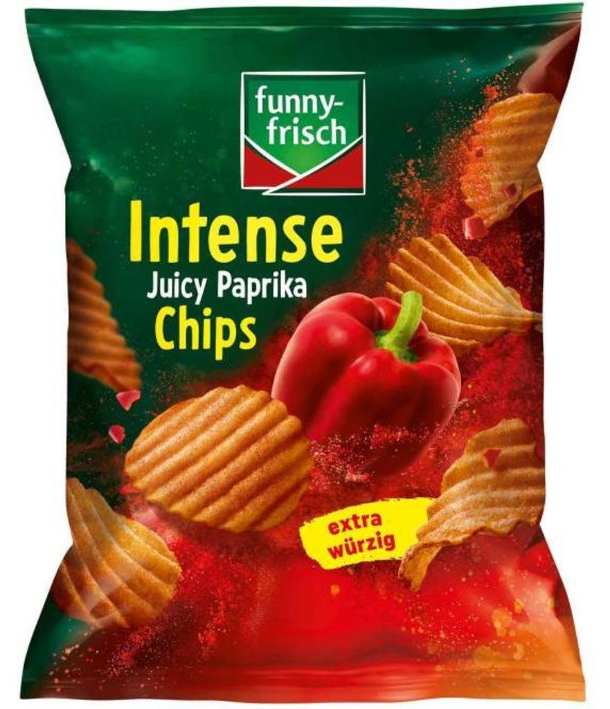 funny-frisch Intense Chips Juicy Paprika 110g Produktbild 