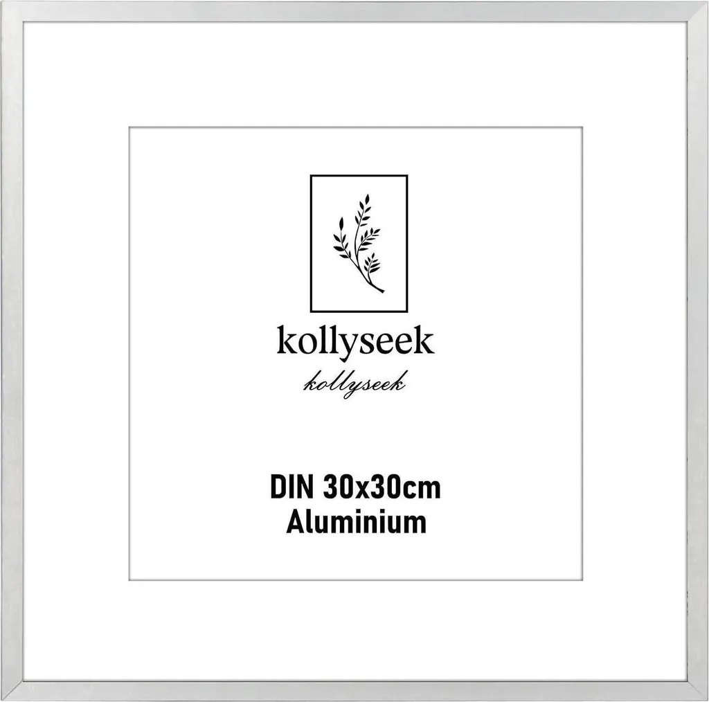 Cornice 30x30 Argento Alluminio - Design per Interni con Passe-partout