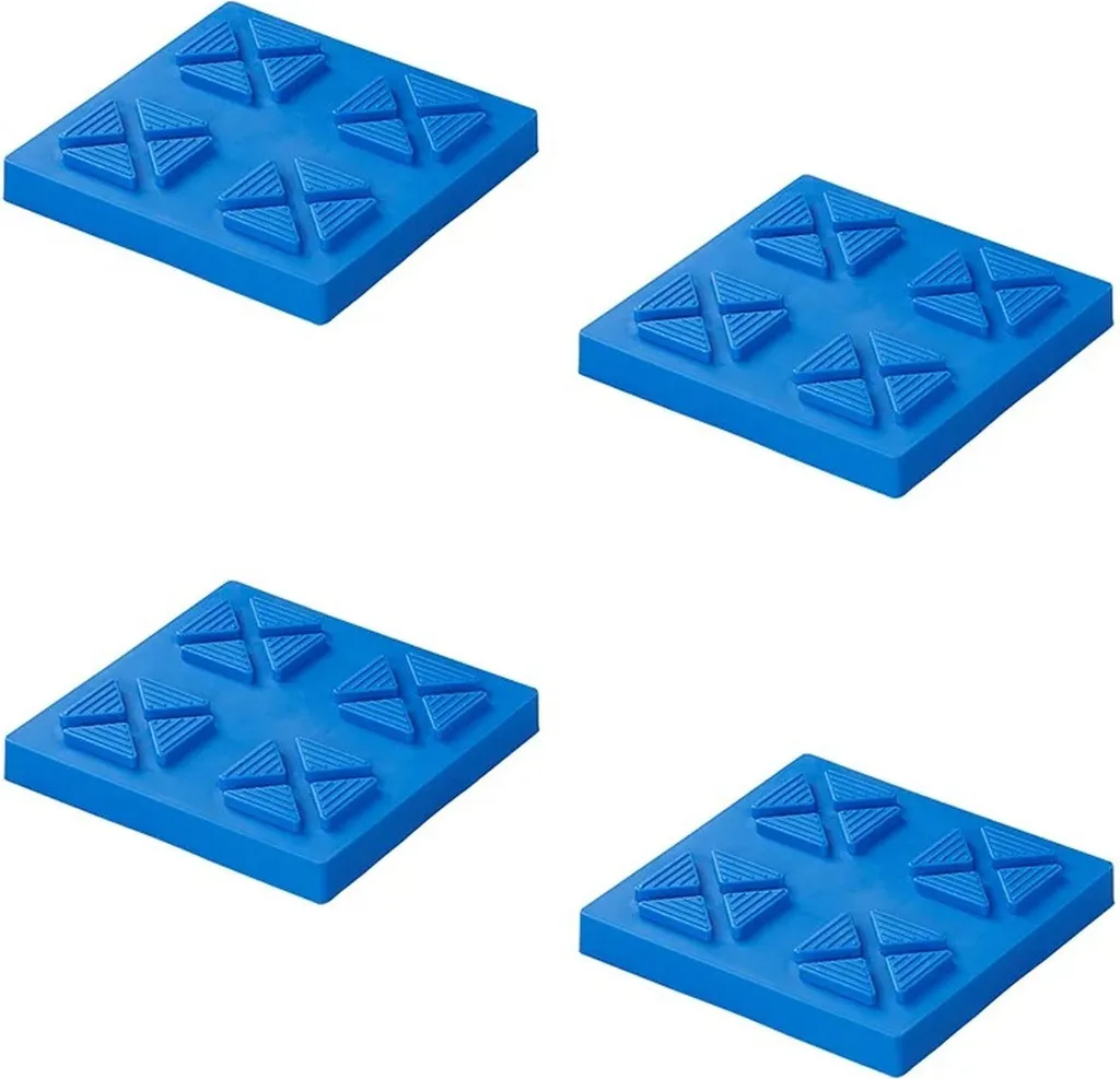 Assiettes carrées creuses 21 cm de style contemporain | Pack de 4