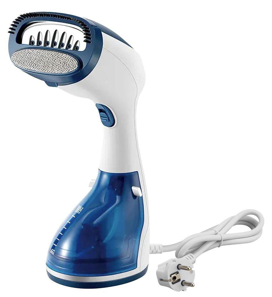 Sokany, Leistungsstarker Dampfglätter 1500W mit 250ml Wassertank, Weiß / Blau