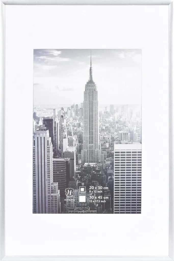 Cornice per Foto 20x30 Henzo Manhattan 30x45 in Alluminio Grigio