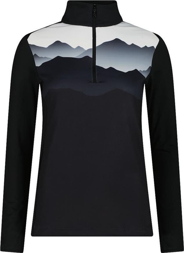 CMP Half-Zip-Fleeceshirt Skirolli Damen schwarz 42