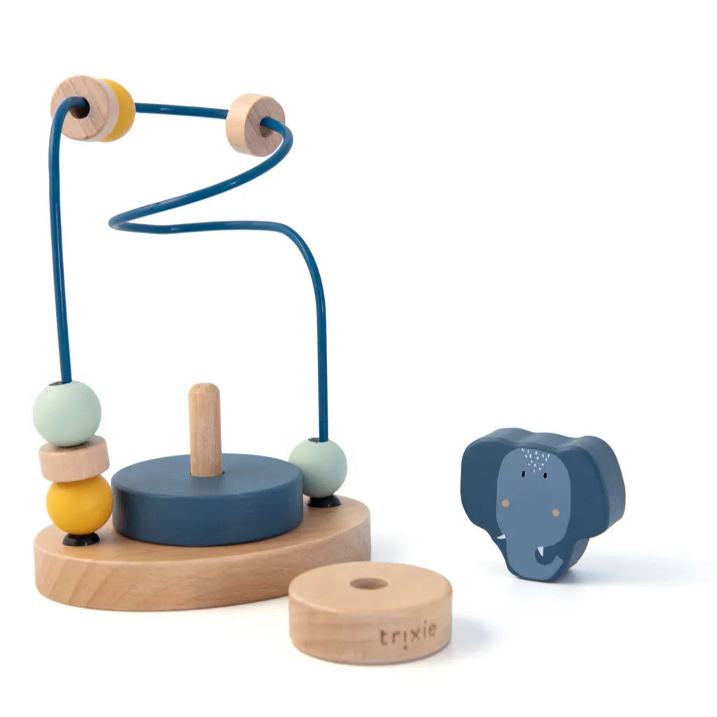 Jeu de Boules Mrs. Elephant en Bois Durable - Finition Douce et Design