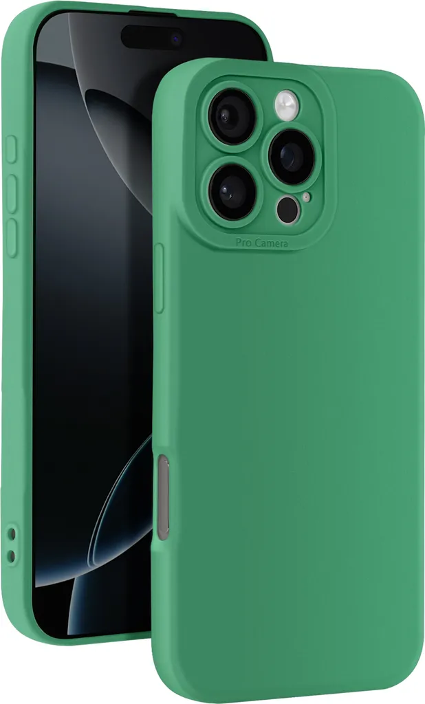 Custodia Liscia Avizar Verde per iPhone 16 Pro - Eleganza Minimal