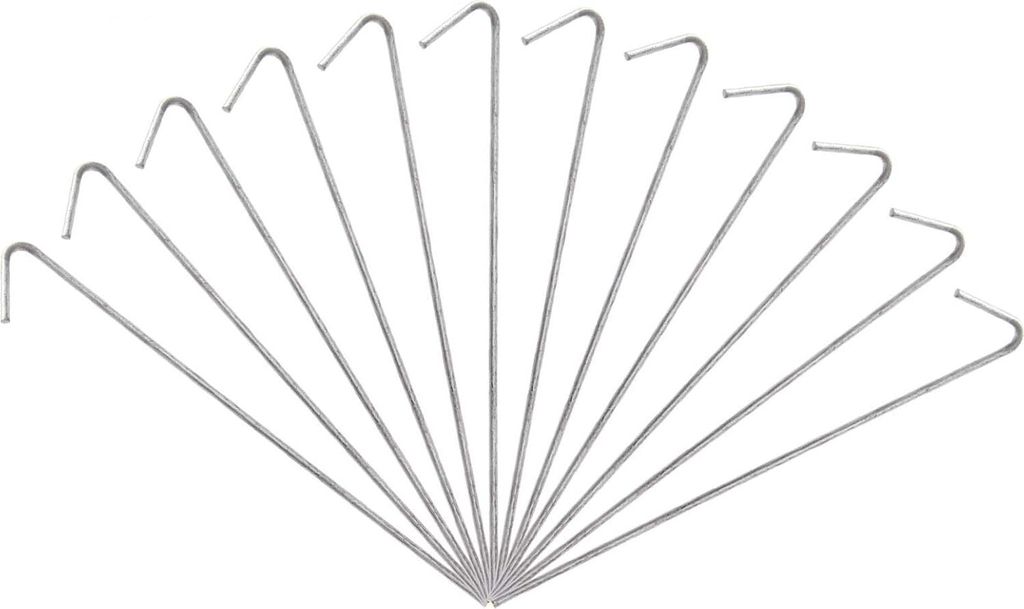 Zeltheringe 12 Stück 18 cm Zelthaken Stahlheringe Heringe für Zelt Aluminium Zeltheringe für harte Böden Gartenpfähle Nägel Ideal für Campin...
