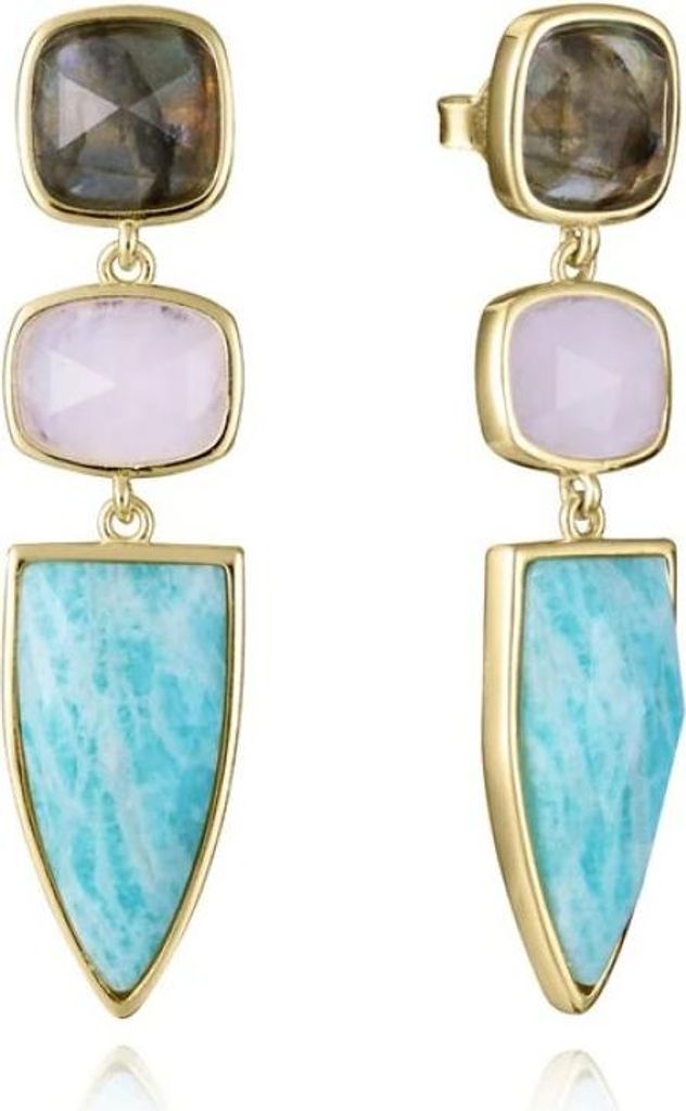 Modische vergoldete Ohrringe Elegant 2303E100-49