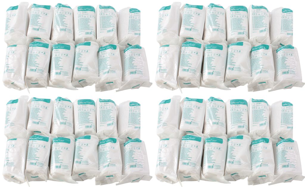 SEVICO Gipsbinden Babybauch Rollen 48er Set - 48x Gips Produktbild 