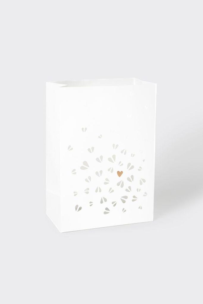Räder Lichttüten 2er Set Herzen 14,5x8x20,5cm