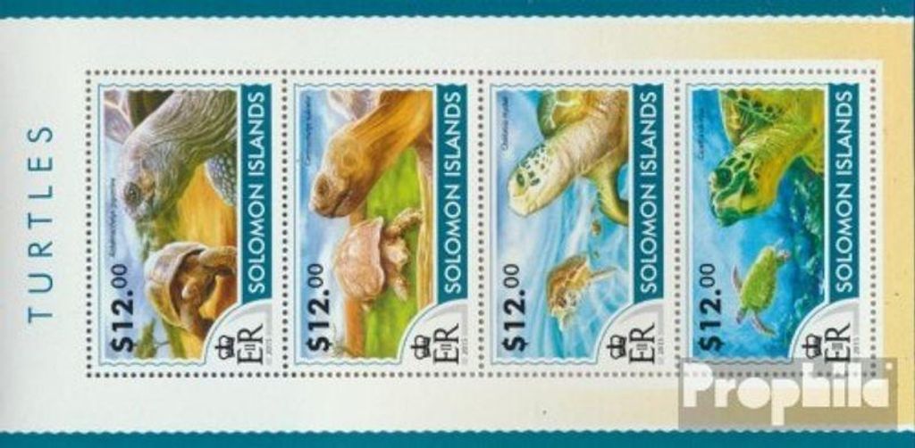 Briefmarken Salomoninseln 2015 Mi 3117-3120 Kleinbogen Produktbild 