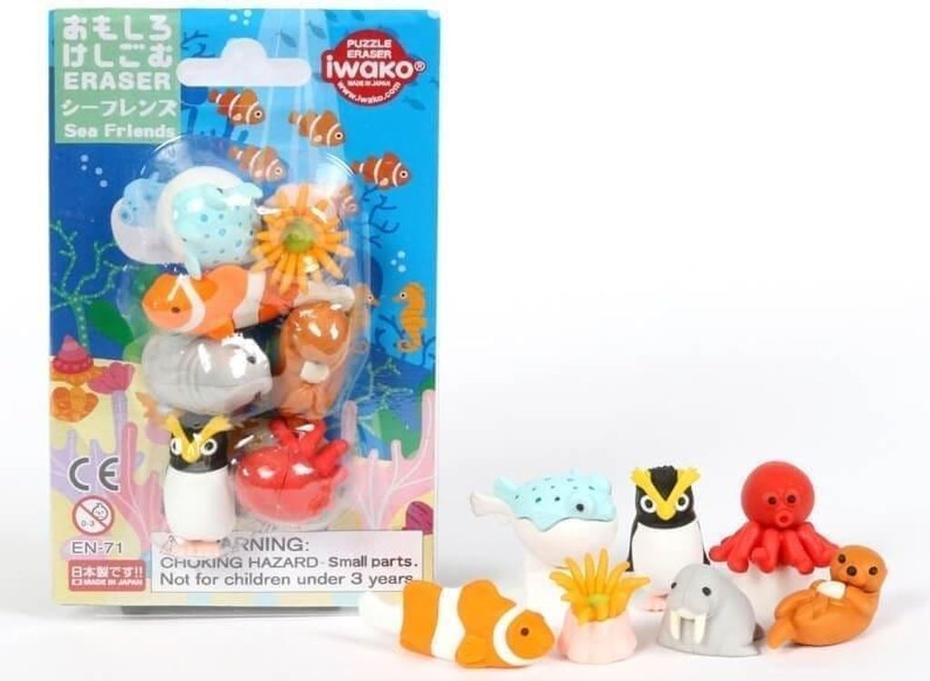 Sea Friends Radiergummi-Puzzleset