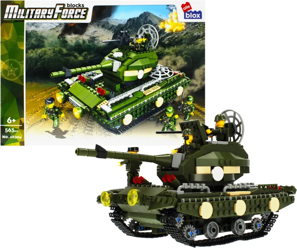 Alleblox AB3014 Carro Armato Militaria XL 563el - Meccanismi Mobili e Design