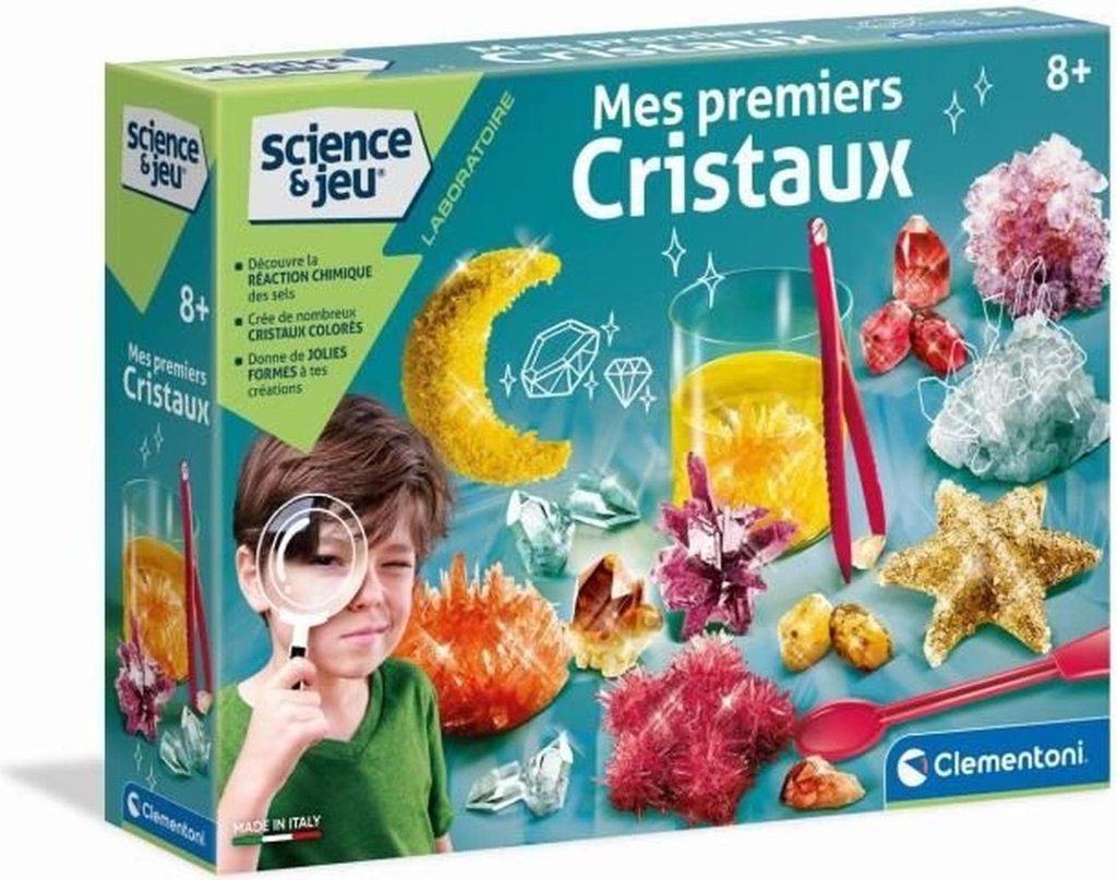 CLEMENTONI Science & Jeu - Créez vos cristaux - Jeu Image du produit 