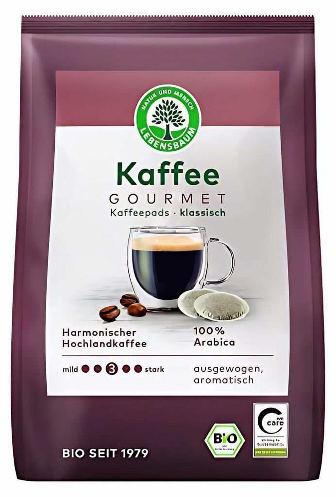 Lebensbaum -  Gourmet Caffe Crema Klassisch Pads - 126g Produktbild 
