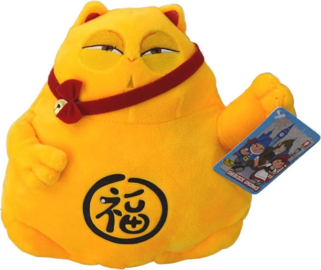 Sherlock Gnomes Lucky Cat Plüschfigur ca. 21 cm aus Polyester