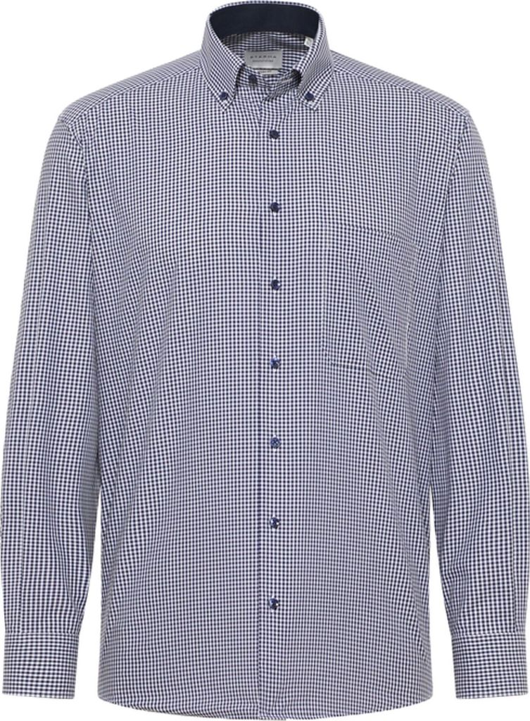 Eterna - Comfort Fit - Herren Langarm Hemd, (8913 E146), Größe:46, Farbe:Blau (16)