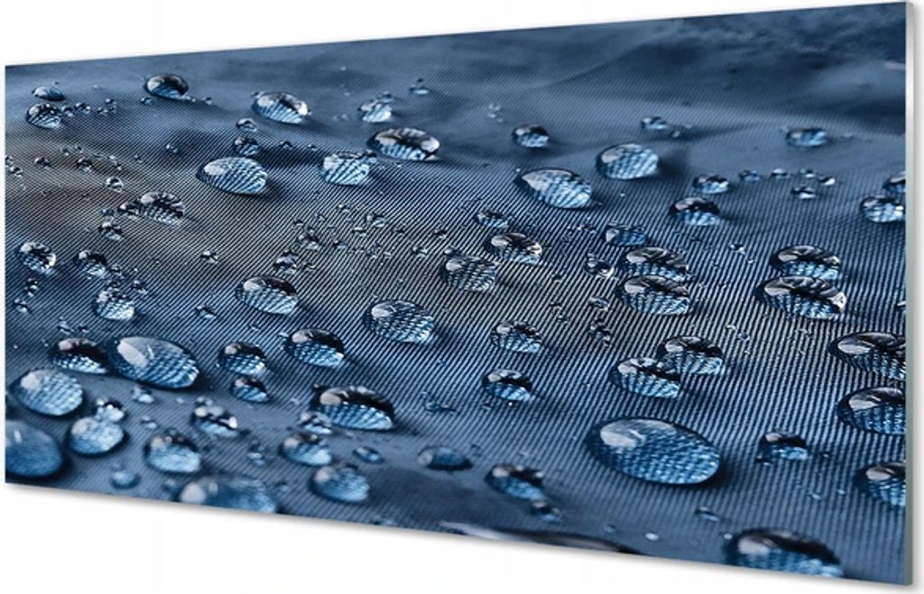 Modernes Bilddekor Makro Wassertropfen 100x50
