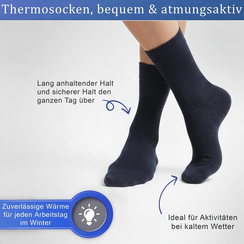 Business Socken Atmungsative Baumwolle socken - 3er Pack, Farbe:Anthrazit, Größe:47-50