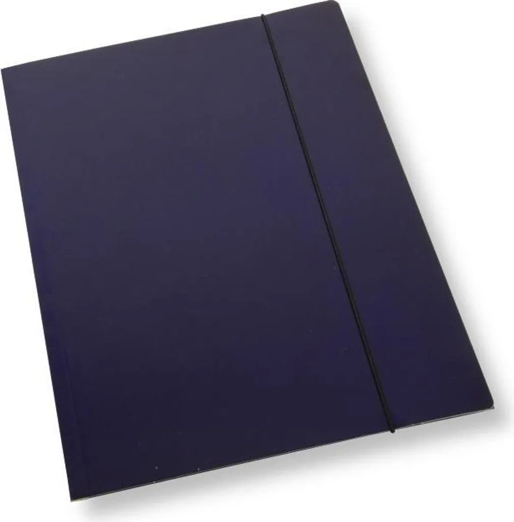 Set 10 Cartelline 3 Lembi con Elastico A4 Blu Navy 350g | Ufficio PRO