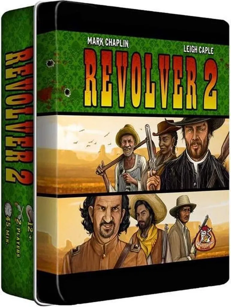 Jeu de plateau Revolver 2 et son extension 2.1 pour duels intenses