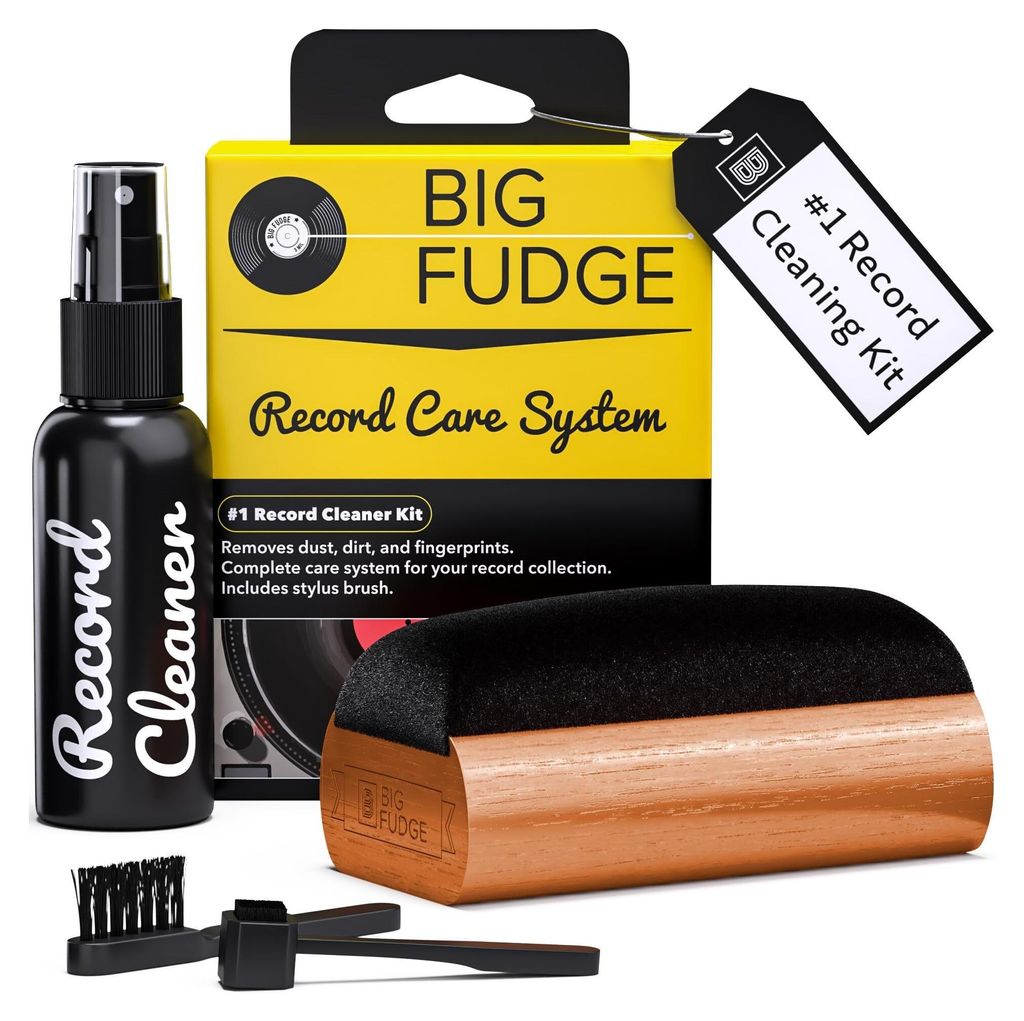 BIG FUDGE Set 4 in 1 per la pulizia dei dischi in vinile: Immagine del prodotto 