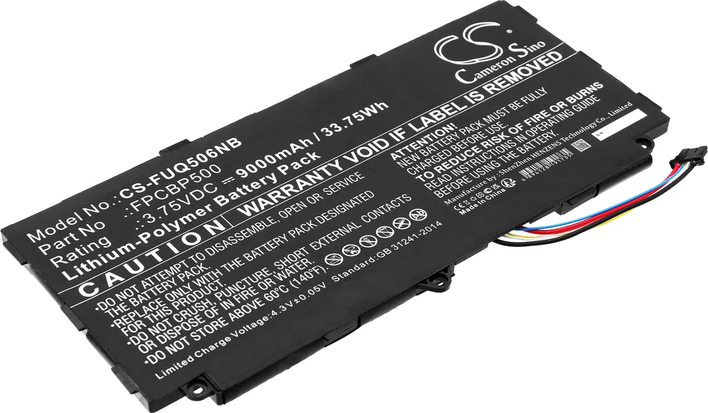 Batterie Haute Capacité pour Fujitsu Arrows Tab Q507 compatible FPCBP500