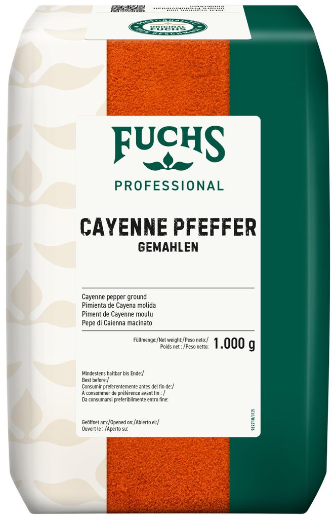 Poivre de Cayenne Fuchs moulu à partir de piments finement Image du produit 